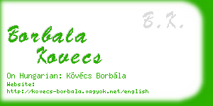 borbala kovecs business card